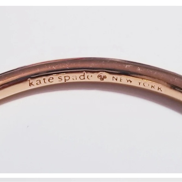 Kate Spade New York sailor knot bangle bracelet rose gold -never worn - Picture 8 of 8